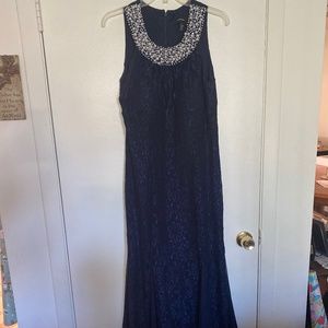 Navy Mermaid Gown